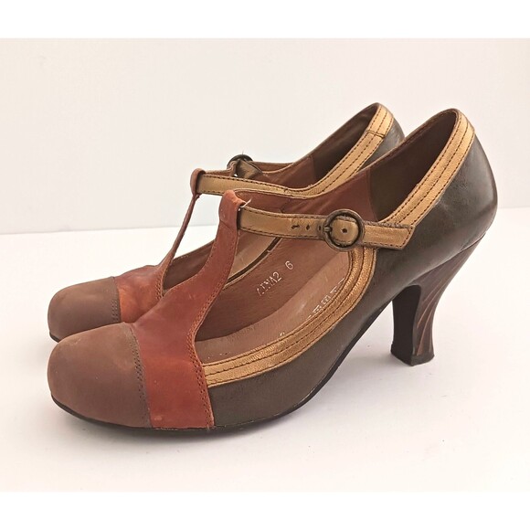 Jeffrey Campbell Aina2 Ibiza Last Handmade Leather T Strap Mary Jane Pump Sz 6 - Picture 13 of 13